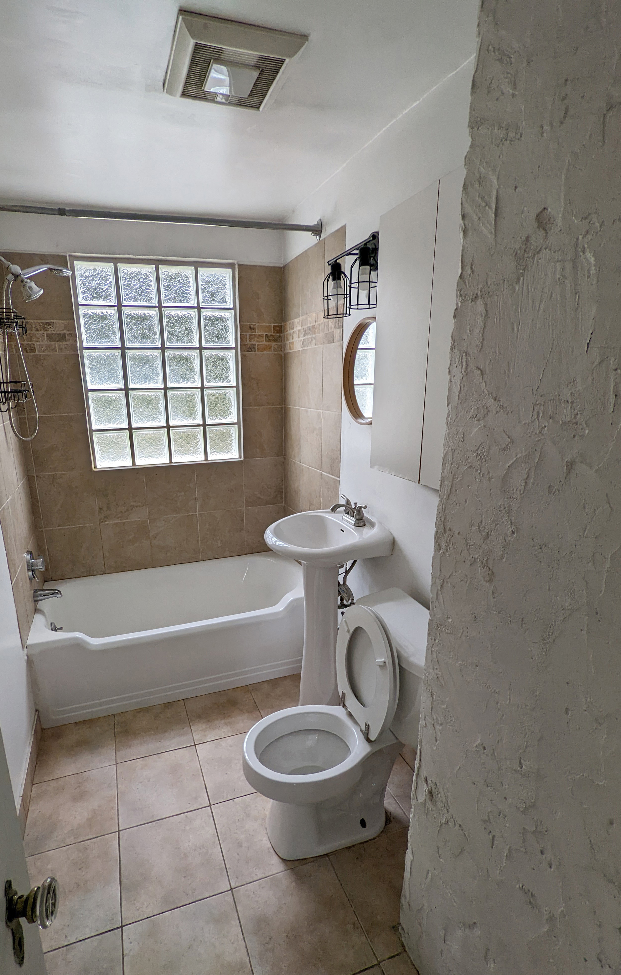 Before precision floor tile installation